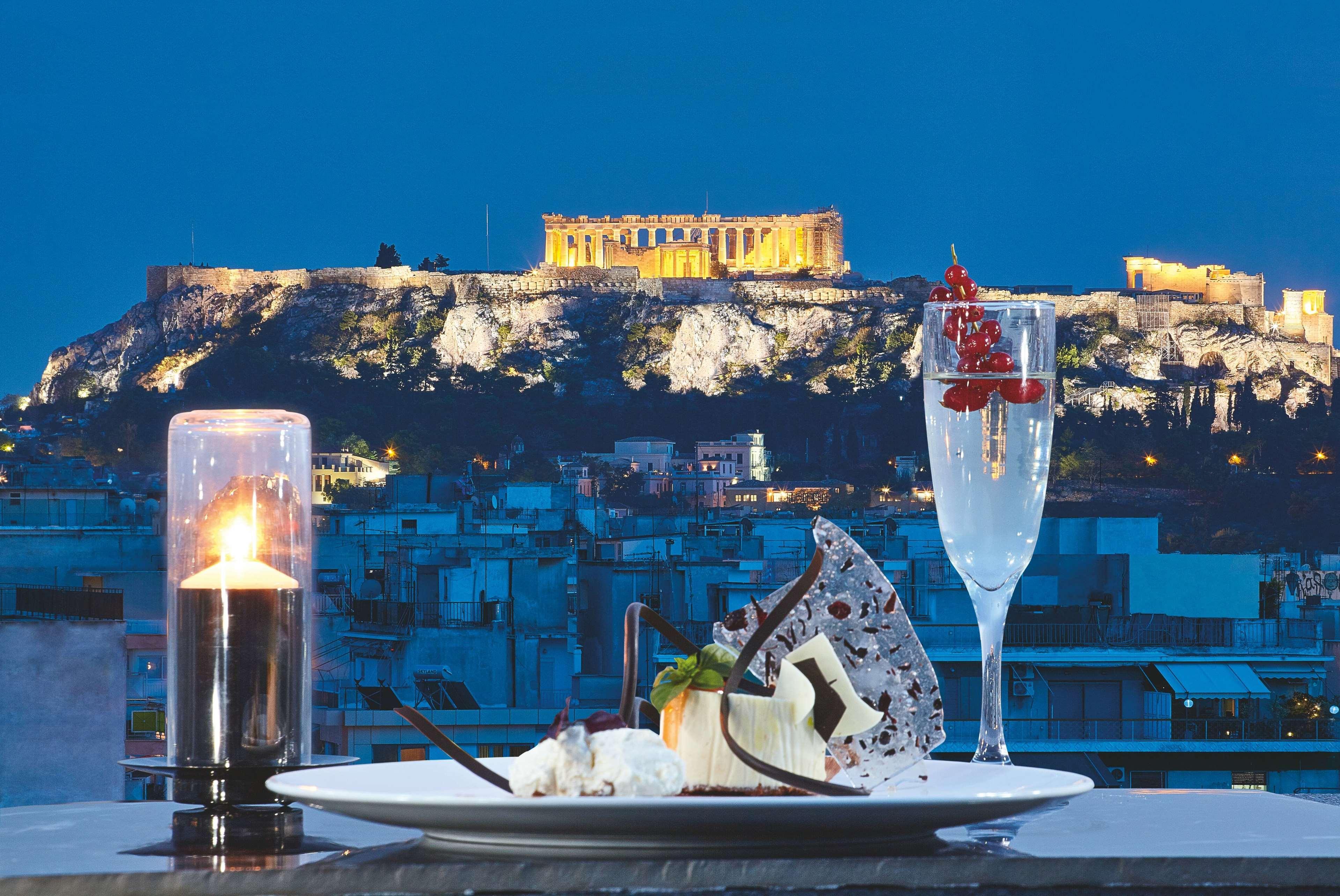 Wyndham Grand Athens Hotel Exterior photo Acropolis view from the hotel